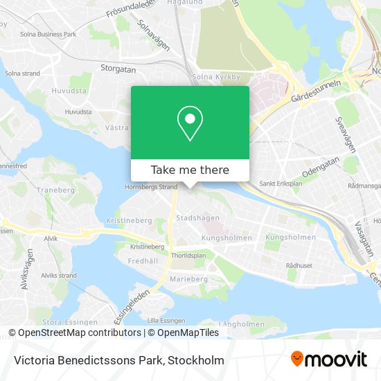 Victoria Benedictssons Park map