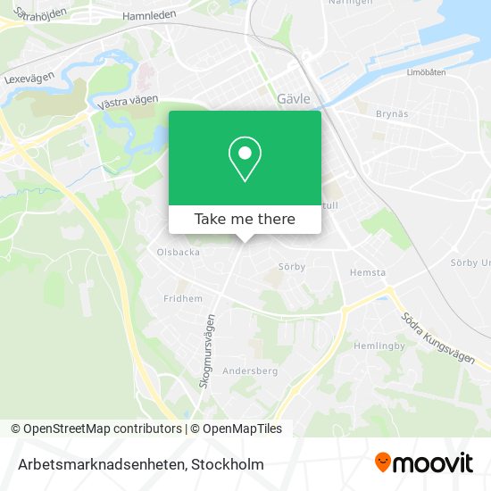 Arbetsmarknadsenheten map