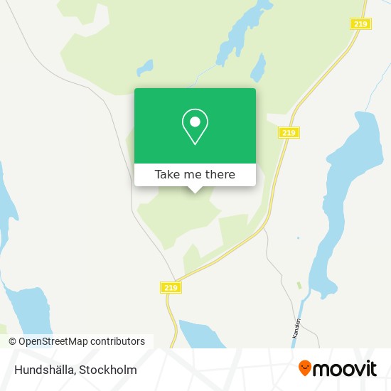 Hundshälla map