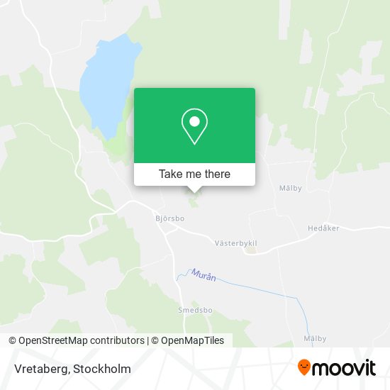 Vretaberg map