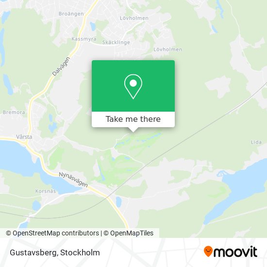 Gustavsberg map