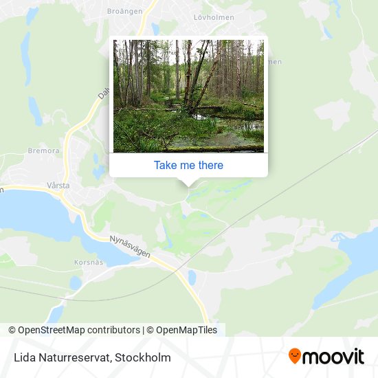 Lida Naturreservat map