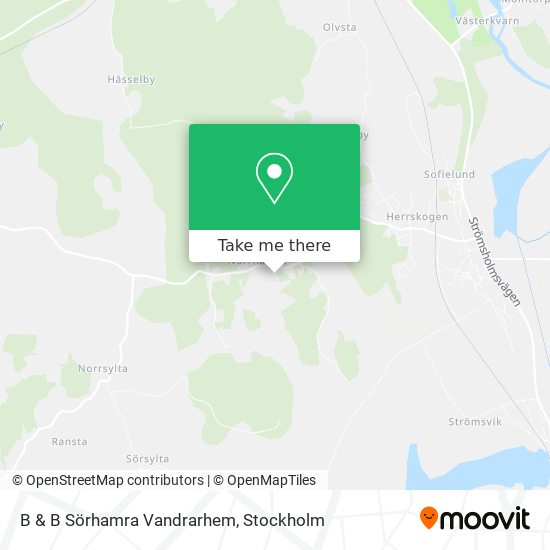 B & B Sörhamra Vandrarhem map