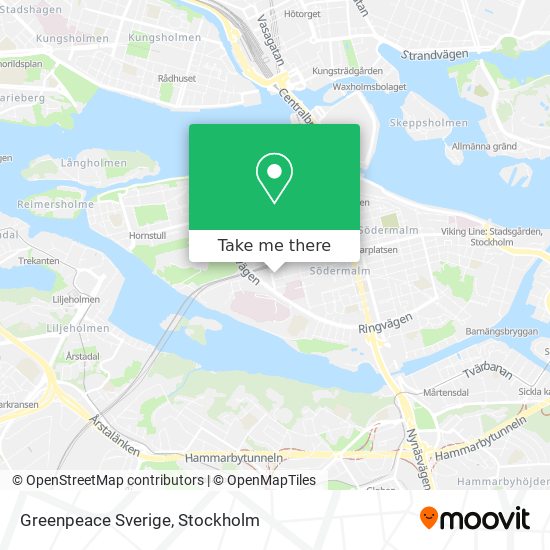 Greenpeace Sverige map