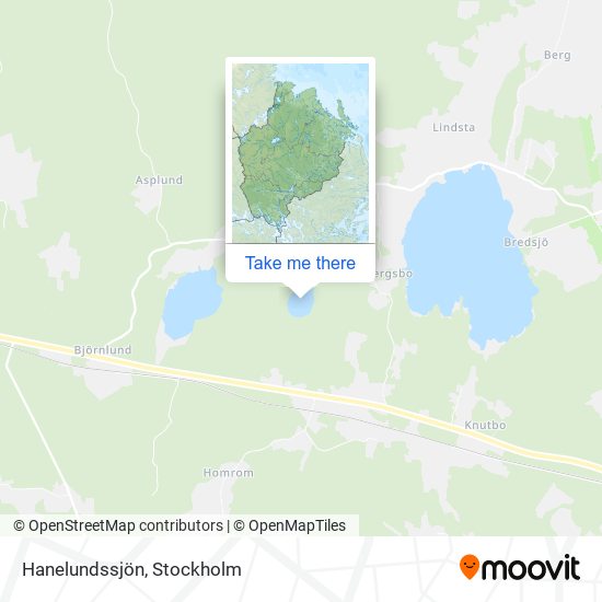 Hanelundssjön map