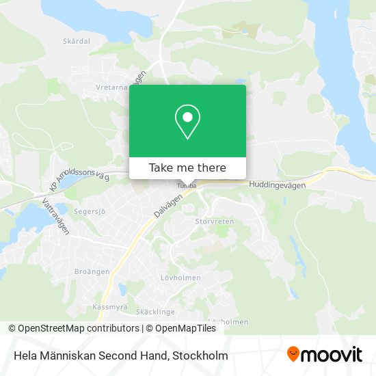 Hela Människan Second Hand map