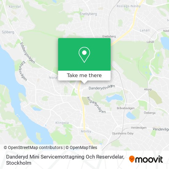 Danderyd Mini Servicemottagning Och Reservdelar map