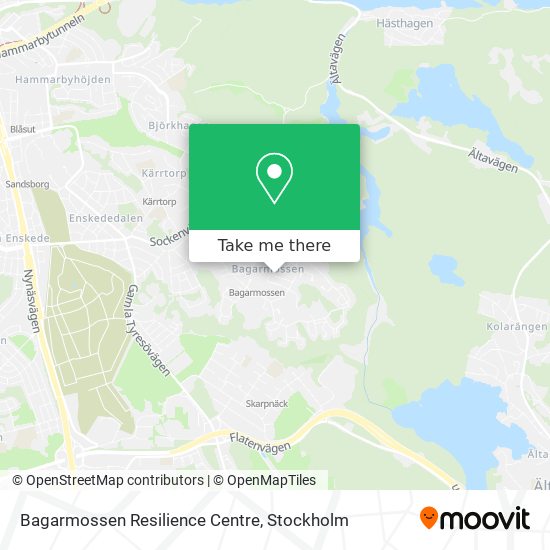 Bagarmossen Resilience Centre map