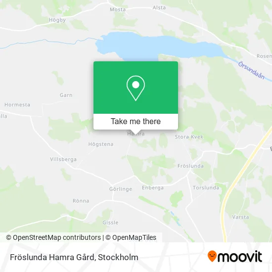 Fröslunda Hamra Gård map