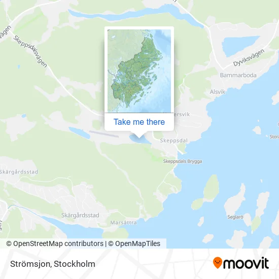 Strömsjon map