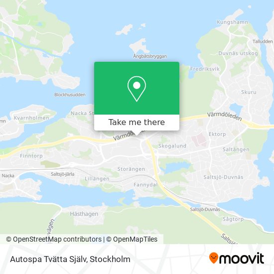 Autospa Tvätta Själv map