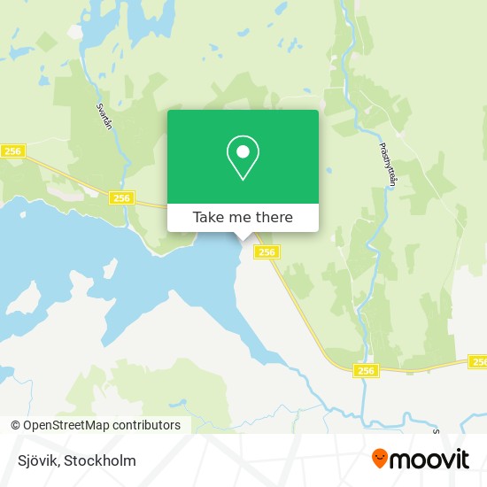 Sjövik map