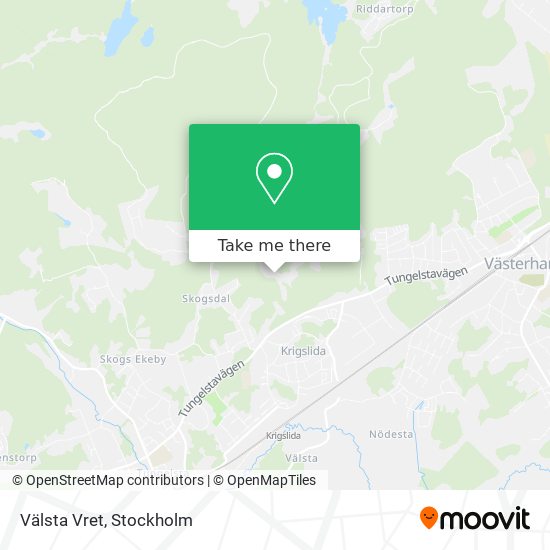 Välsta Vret map