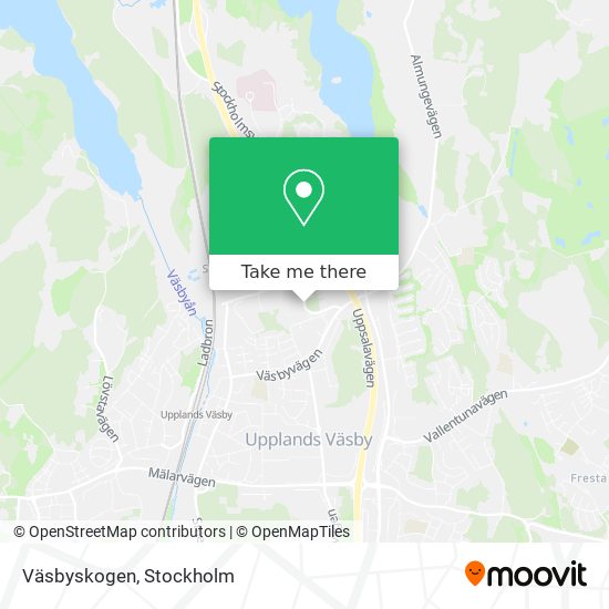 Väsbyskogen map