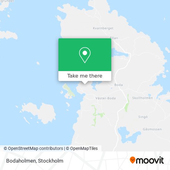 Bodaholmen map