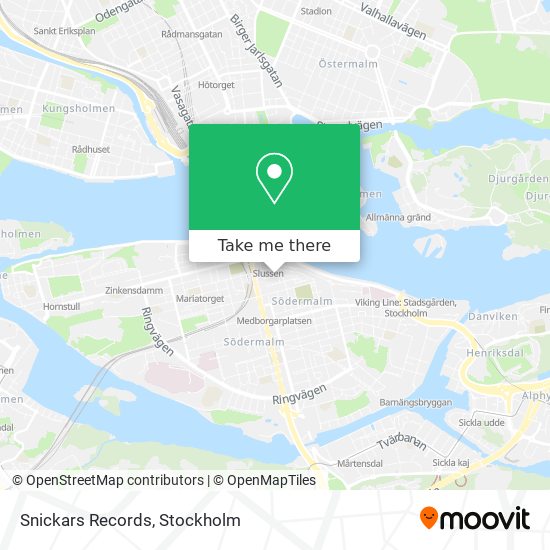 Snickars Records map