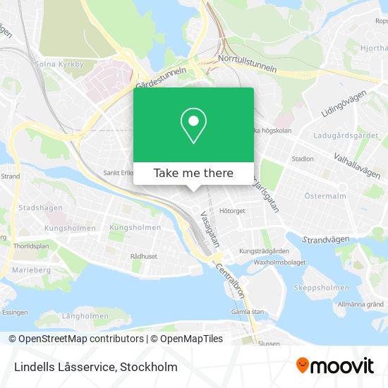 Lindells Låsservice map