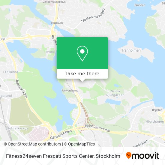 Fitness24seven Frescati Sports Center map