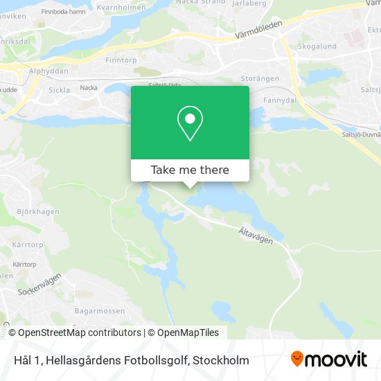 Hål 1, Hellasgårdens Fotbollsgolf map