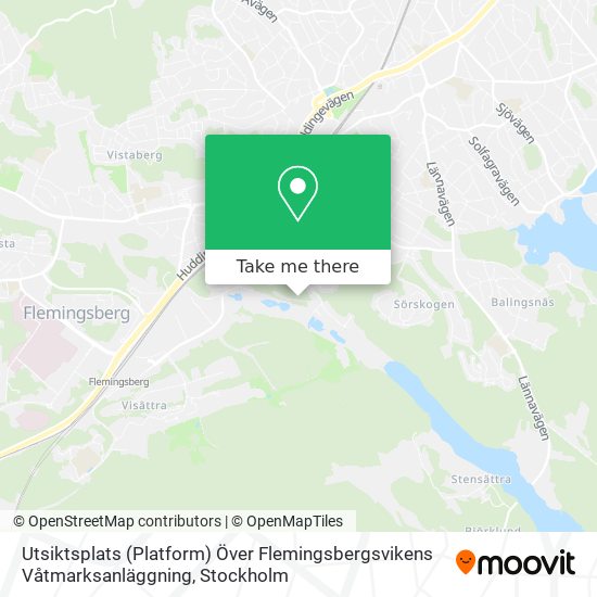 Utsiktsplats (Platform) Över Flemingsbergsvikens Våtmarksanläggning map