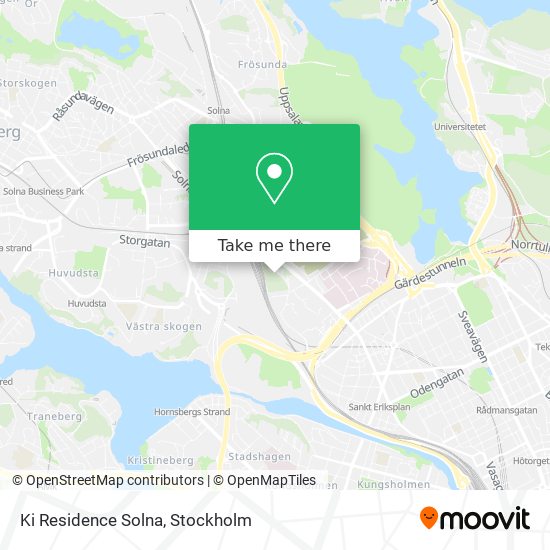 Ki Residence Solna map