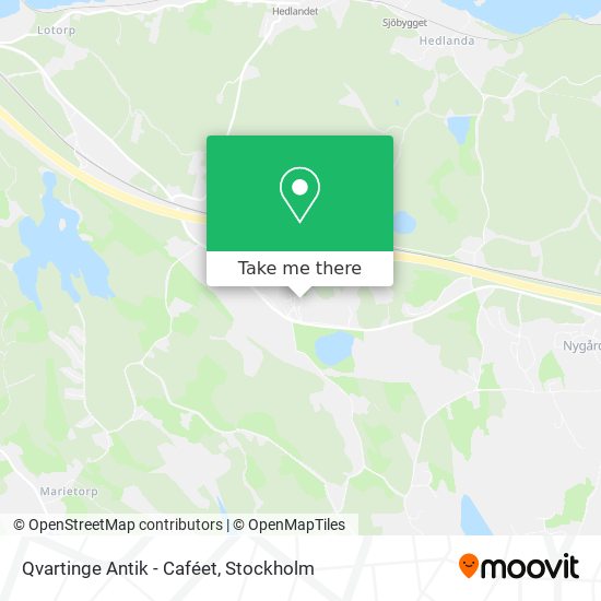 Qvartinge Antik - Caféet map