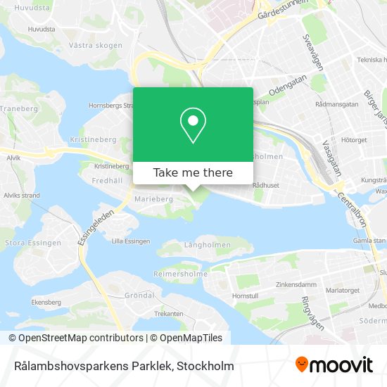 Rålambshovsparkens Parklek map