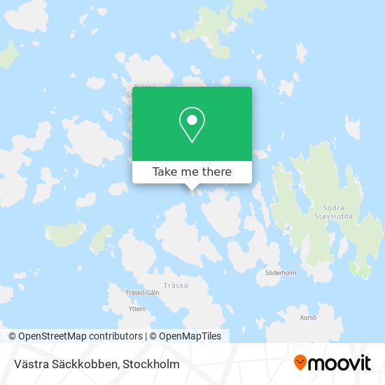 Västra Säckkobben map