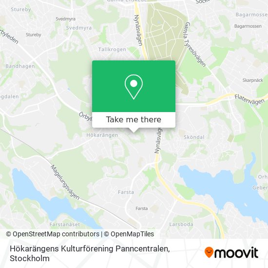 Hökarängens Kulturförening Panncentralen map