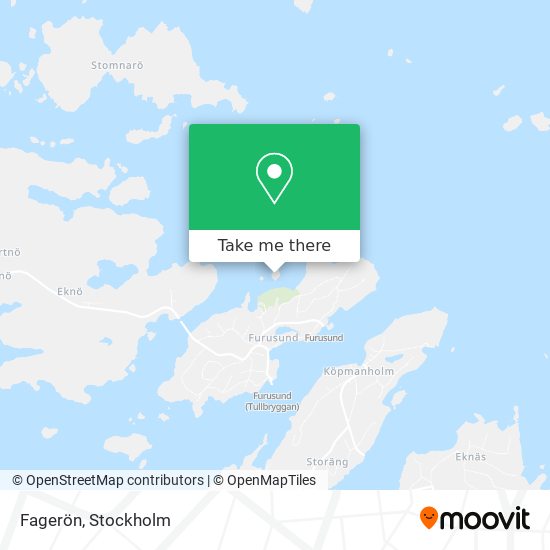 Fagerön map