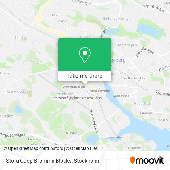 Stora Coop Bromma Blocks map