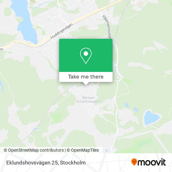 Eklundshovsvägen 25 map