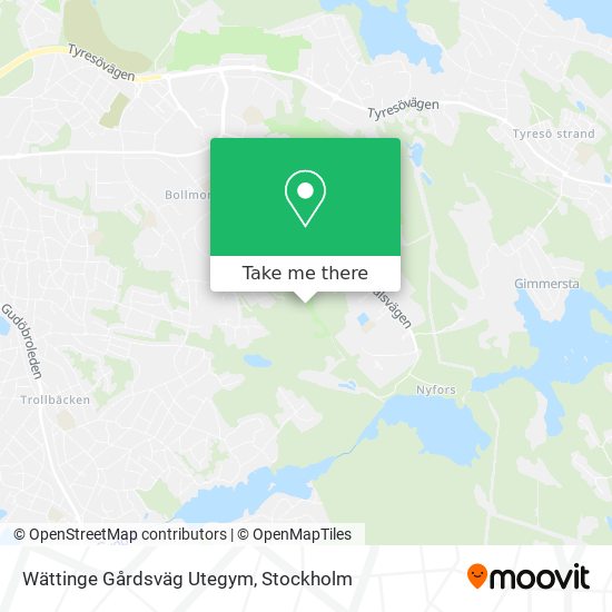Wättinge Gårdsväg Utegym map