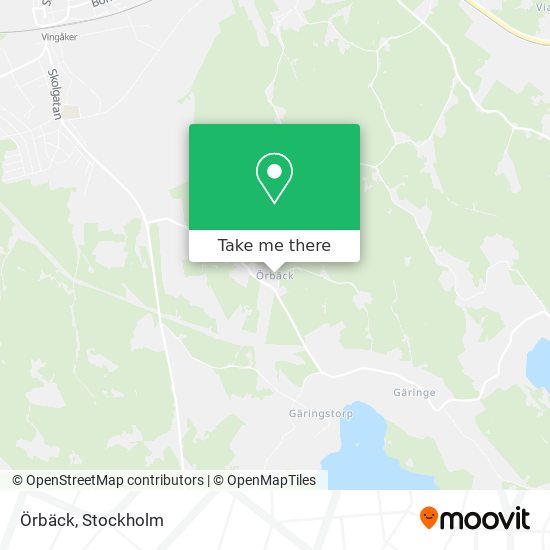 Örbäck map