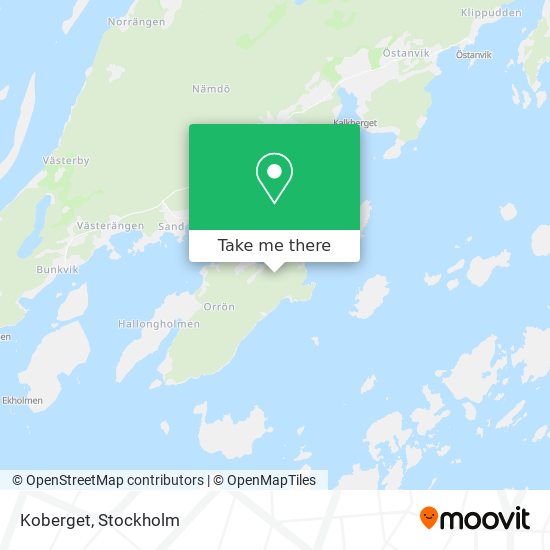 Koberget map