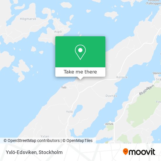 Yxlö-Edsviken map