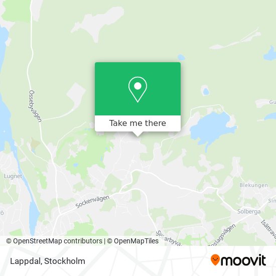 Lappdal map