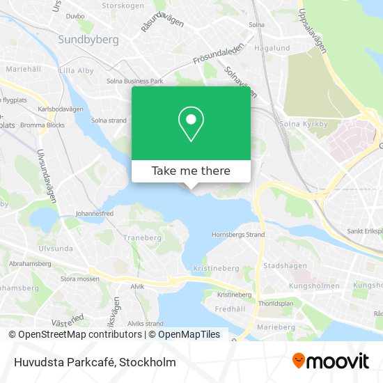 Huvudsta Parkcafé map