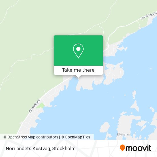 Norrlandets Kustväg map