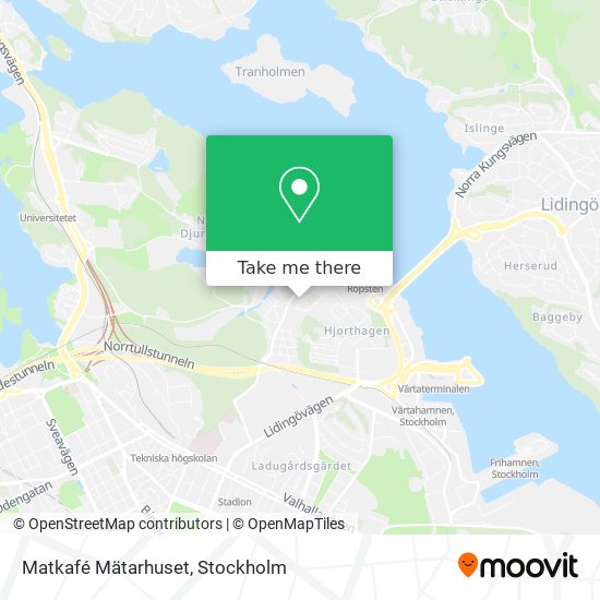 Matkafé Mätarhuset map