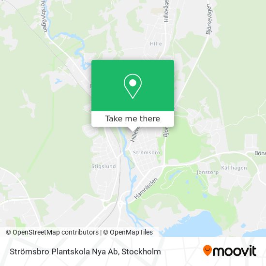Strömsbro Plantskola Nya Ab map
