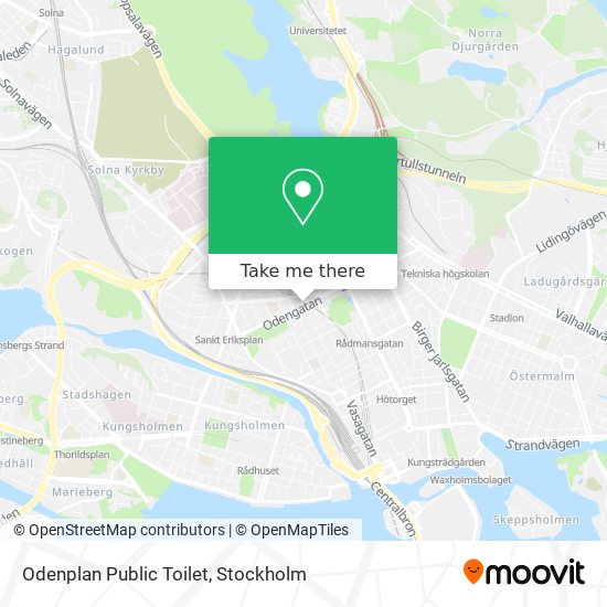 Odenplan Public Toilet map
