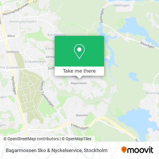 Bagarmossen Sko & Nyckelservice map