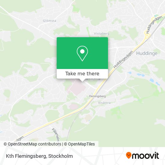 Kth Flemingsberg map