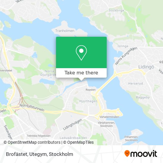 Brofästet, Utegym map