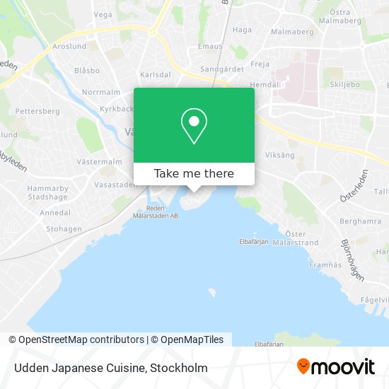 Udden Japanese Cuisine map