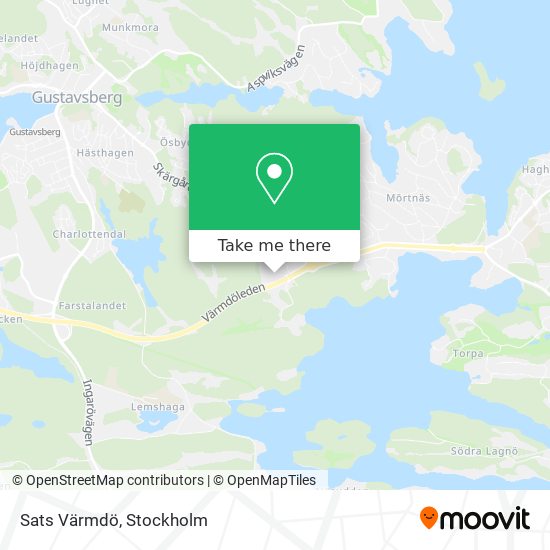 Sats Värmdö map