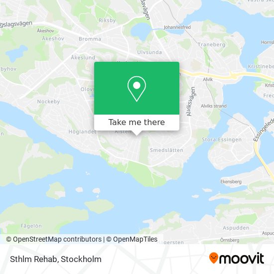 Sthlm Rehab map