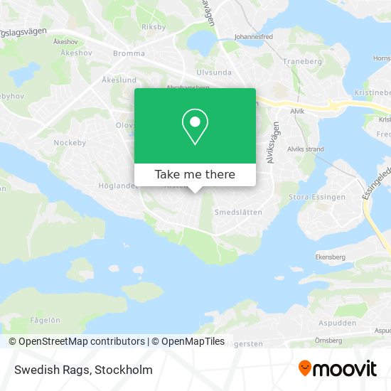 Swedish Rags map