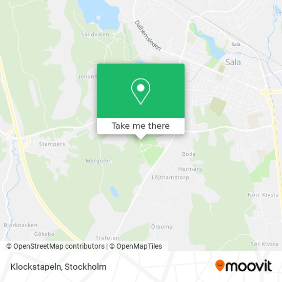 Klockstapeln map